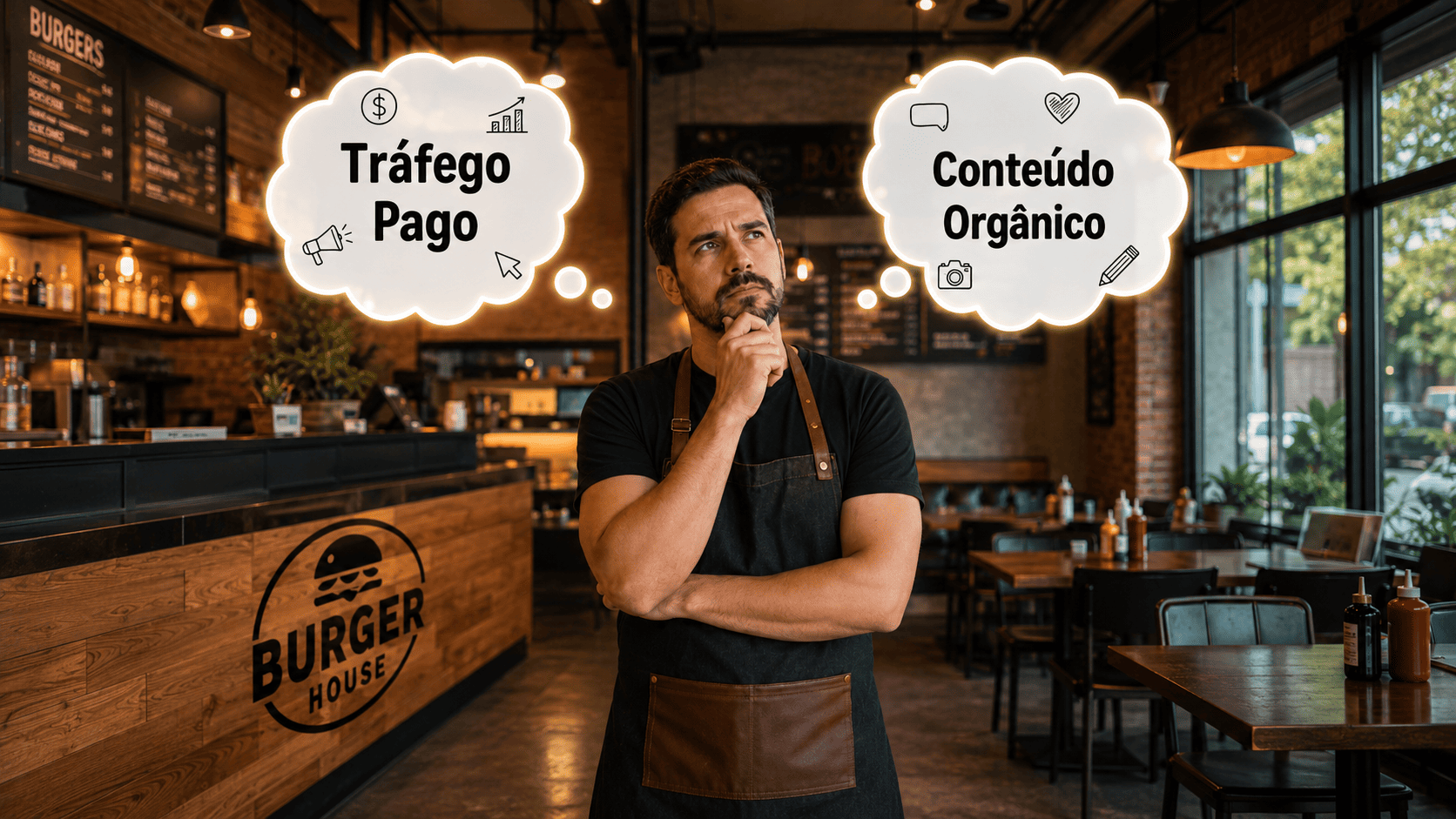Tráfego pago, conteúdo orgânico